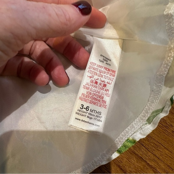 Ted Baker Baby Girl Pink Floral Sleeveless Tank Fancy Dress 3-6 Months - Picture 4 of 11